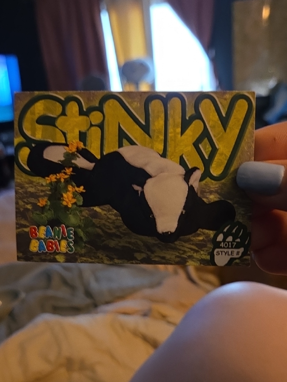 Ty Stinky Beanie Babies Collectible Trading Card